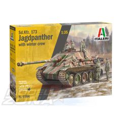   Italeri - 1:35 Sd.Kfz.173 JAGDPANTHER with winter crew - model la scara figurákkal