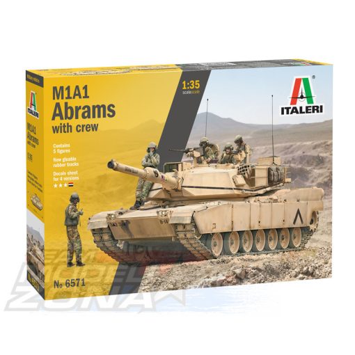 Italeri - 1:35 M1A2 ABRAMS with crew - model la scara 5 figurával