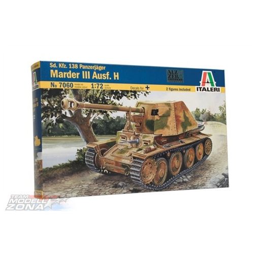 Italeri Sd.Kfz.138 Pz.Jg Marder III Ausf. H - model la scara