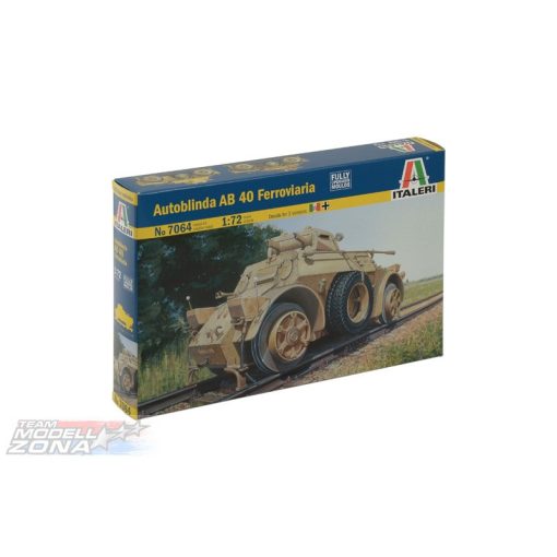 Italeri Autoblinda AB 40 Ferroviaria - model la scara