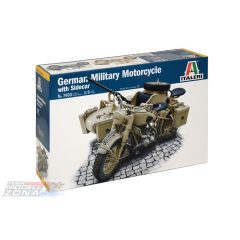   Italeri - 1:9 BMW R75 German Milit.Motor.w/Sidecar - model la scara