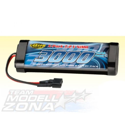 Carson - Akku RacingPack 7,2V/3000mAh NiMH T-Plug - akkumulátor