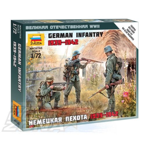 Zvezda German Infantry - model la scara