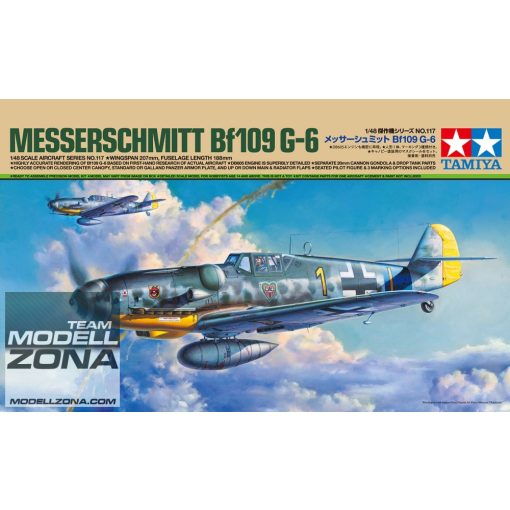 Tamiya - 1:48 Dt. Bf109 G-6 Messerschmitt- model la scara