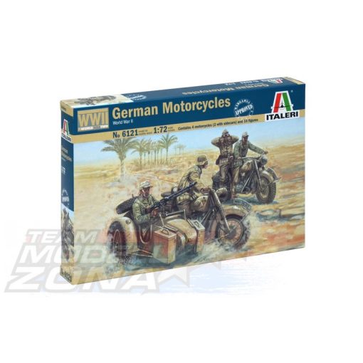 Italeri - 1:72 WWII Deutsche Motorräder - model la scara