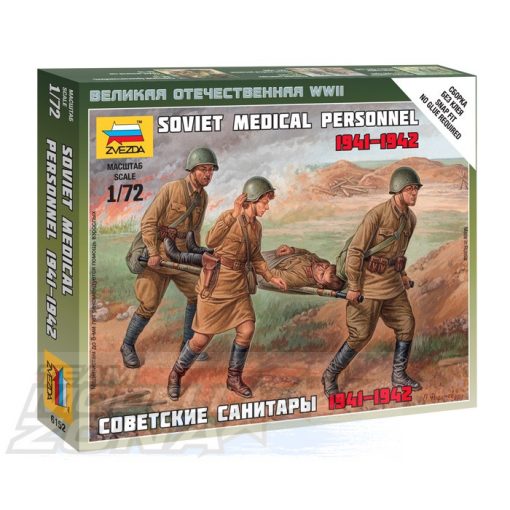 Zvezda Soviet Medical Personnel 41-42 - model la scara