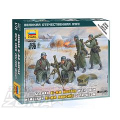 Zvezda German 80 mm Mortar w/Crew - model la scara