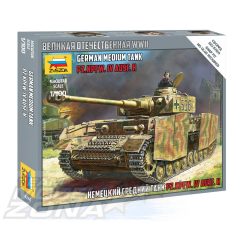   Zvezda - 1:100 Panzer IV Ausf.H German tank WWII -model la scara