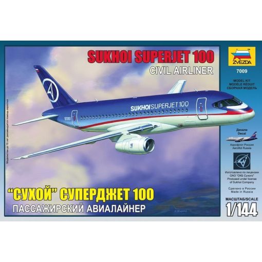 Zvezda Sukhoi Superjet 100 - model la scara