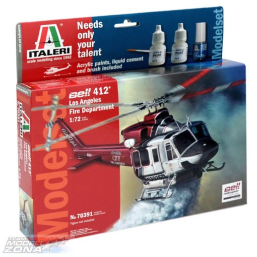 Italeri - 1:72 BELL 412 LAFD Model Set - model la scara