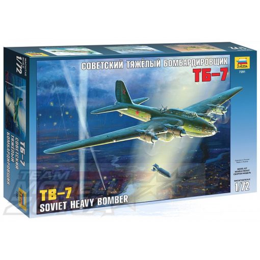 Zvezda - 1:72 TB-7 Soviet Heavy Bomber - model la scara