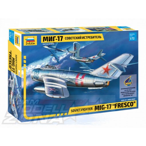 Zvezda - 1:72 MiG-21 PFM Soviet Fighter (WA)- model la scara