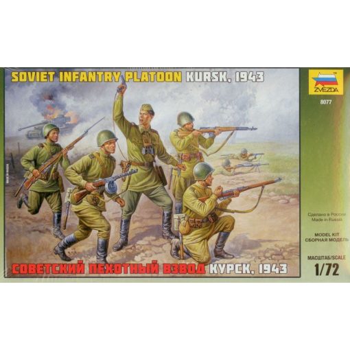 Zvezda Soviet Infantry WWII - model la scara