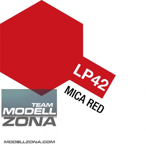 LP-42 mica red - csillám piros festék - 10 ml