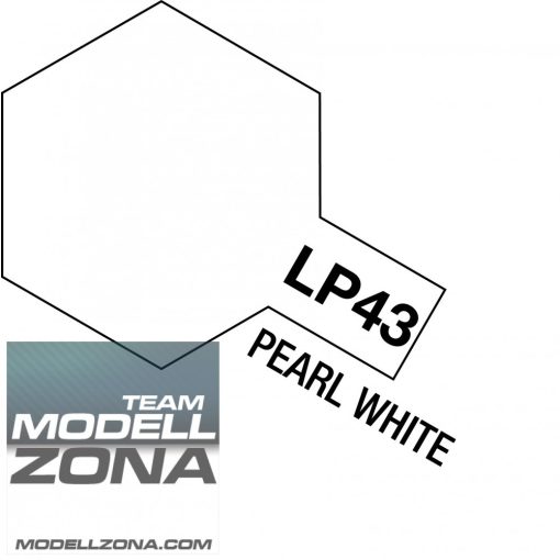 LP-43 pearl white - gyöngyház fehér festék - 10 ml