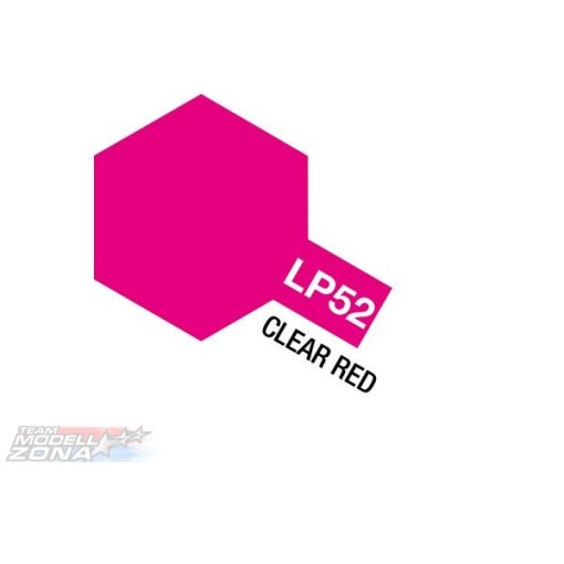 LP-52 CLEAR RED - vörös festék (10 ml)