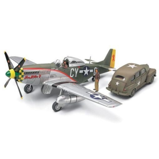 Tamiya P51-D Mustang & Staff Car - model la scara (*)