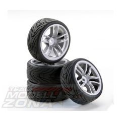 Carson - 1:10 SC-Wheels  GT Style - kerekek ezüst 4 db